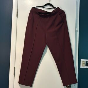 Loft pintuck pull on trouser